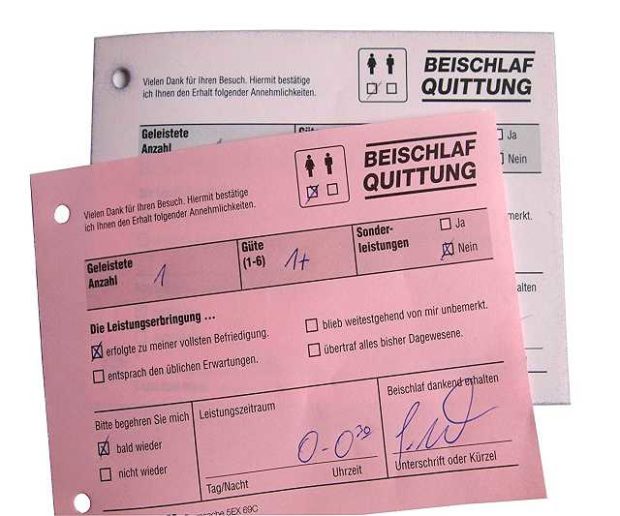 Beischlafquittung