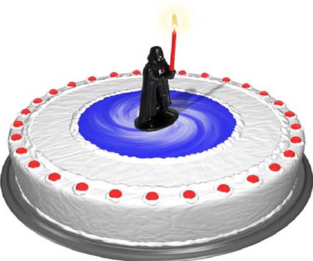 Darth Vader Kuchenkerze