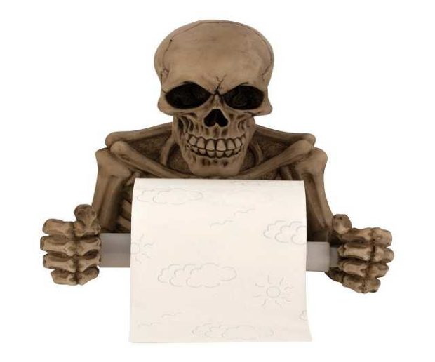 Totenkopf Toilettenpapierhalter