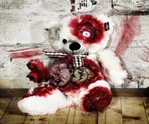 Zombie Alien Teddy für Halloween