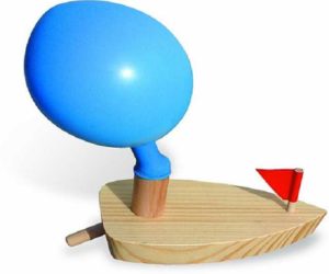 Ballon Holzboot