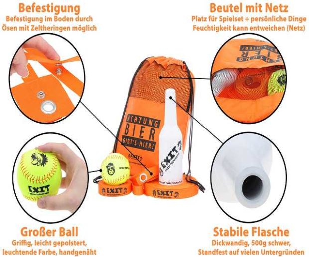 Flunkyball Set Trinkspiel
