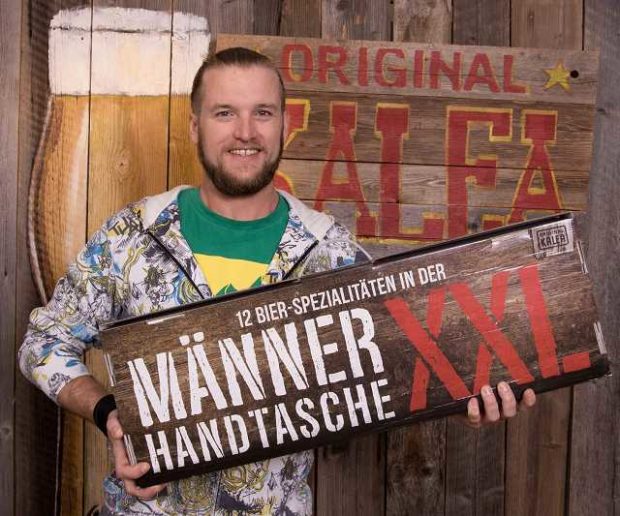 Männerhandtasche Bier Geschenk