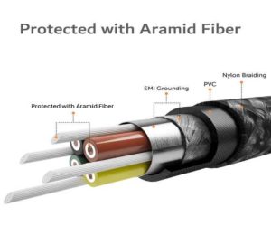 Unzerstörbares Kevlar Ladekabel